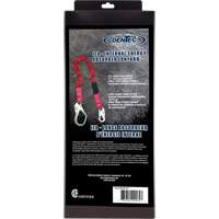 ShockSorb Internal Shock Lanyard, 6', Snap Hook Center, Snap Hook Leg Ends, Polyester Pathway Supply LP
