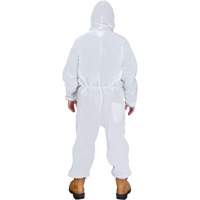 Hooded Coveralls, Medium, White, SMS Pathway Supply LP
