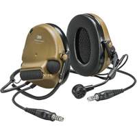 Casque VI NIB avec deux fils de sortie Peltor ComTac, Style Cordon cervical, 22 dB Pathway Supply LP