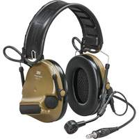 Casque VI NIB avec fils de sortie unique et rail arc Peltor ComTac, Style Bandeau, 23 dB Pathway Supply LP