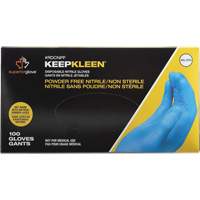 KeepKleen&reg; Disposable Glove, Small, Nitrile, 2.8-mil, Powder-Free, Blue Pathway Supply LP
