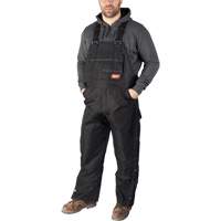 GridIron Regular Length Zip-To-Thigh Bib Overall, Men's, Large, Black Pathway Supply LP