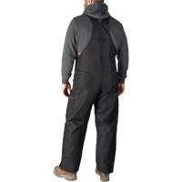 GridIron Regular Length Zip-To-Thigh Bib Overall, Men's, Large, Black Pathway Supply LP
