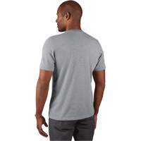 Hybrid Work Tee Shirt, Men's, Small, Grey Pathway Supply LP