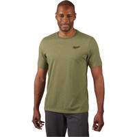 Hybrid Work Tee Shirt, Men's, Small, Green Pathway Supply LP