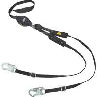 V-Series Utility Energy Absorbing Lanyard, 6', Snap Hook Center, Snap Hook Leg Ends, Nylon Pathway Supply LP