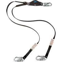 Anti-Corrosion Energy Absorbing Lanyard, 6', Snap Hook Center, Snap Hook Leg Ends, Polyester Pathway Supply LP