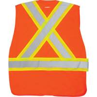 CSA-Compliant High-Visibility Surveyor Vest, High Visibility Orange, X-Large, Polyester Pathway Supply LP