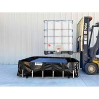 Ultra-IBC Berm&reg; Spill Berm, 400 US gal. Capacity, 6' W x 6' L x 18" H, L-Bracket Pathway Supply LP