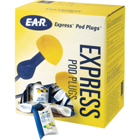 E-A-R Express Pod Plugs Earplugs, Uncorded, Bulk - Pillow Pack, 25 dB NRR, One-Size Pathway Supply LP