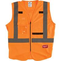 Safety Vest, High Visibility Orange, 4X-Large/5X-Large Pathway Supply LP