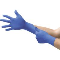 Gants Microflex N85, T-petit, Nitrile, 3,5 mils, Sans poudre, Bleu, Classe 2 Pathway Supply LP