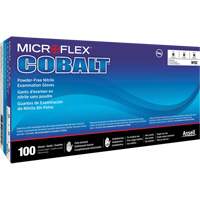 Gants d'examen d'usage multiple Microflex Cobalt N19, T-petit, Nitrile, 3,9 mils, Sans poudre, Bleu, Classe 2 Pathway Supply LP