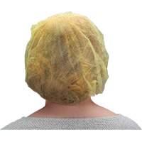 Bouffant Caps, Polypropylene, 21", Yellow Pathway Supply LP