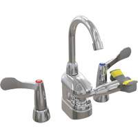Swing-Activated Faucet/Eyewash with Wristblade Faucet Valves, Sink Mount Installation Pathway Supply LP