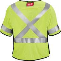 Breakaway Mesh Safety Vest, Black/High Visibility Lime-Yellow, Medium/Small Pathway Supply LP