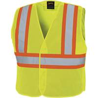 598P Veste de s&eacute;curit&eacute; &agrave; maille d&eacute;tachable, Jaune lime haute visibilit&eacute;, Moyen/Petit, Polyester Pathway Supply LP