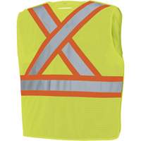 598P Veste de s&eacute;curit&eacute; &agrave; maille d&eacute;tachable, Jaune lime haute visibilit&eacute;, Moyen/Petit, Polyester Pathway Supply LP