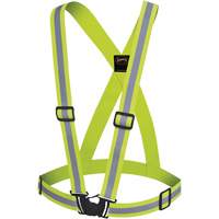 5497 Safety Sash, High Visibility Lime-Yellow, Silver Reflective Colour, One Size Pathway Supply LP