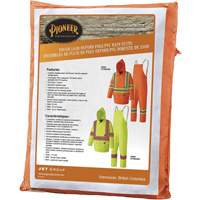 5608 Combinaison de pluie imperm&eacute;able 210D, Polyester/PVC, Petit, Orange haute visibilit&eacute; Pathway Supply LP