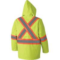 5609 Combinaison de pluie imperm&eacute;able 210D, Polyester/PVC, T-petit, Jaune lime haute visibilit&eacute; Pathway Supply LP
