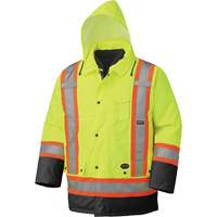 5021BB Waterproof 7-in-1 Parka, High Visibility Lime-Yellow, X-Small Pathway Supply LP