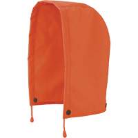5400H 300D Trilobal Ripstop Waterproof Rain Jacket Hood, High Visibility Orange, Polyester Pathway Supply LP