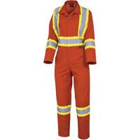 5514W Women's Safety Coveralls, X-Small, High Visibility Orange Pathway Supply LP