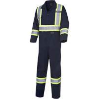 516T Coveralls, 40 (Tall), Navy Blue Pathway Supply LP