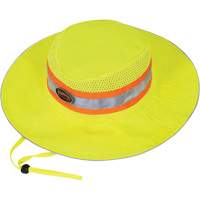 279 Ranger's Hat with Strap, High Visibility Lime-Yellow, Polyester Pathway Supply LP