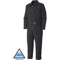 520A Quilted Duck Coveralls, Men's, Black, Size Small Pathway Supply LP