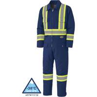 5539A Quilted Duck Coveralls, Small, Navy Blue Pathway Supply LP