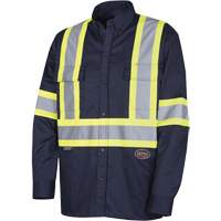 4414 Chemise de travail, Poly-coton, Petit, Bleu marin Pathway Supply LP