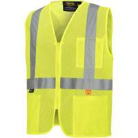 6944 Veste de s&eacute;curit&eacute; ignifuge, Jaune lime haute visibilit&eacute;, Petit, Polyester Pathway Supply LP