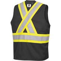 7729 FR-Tech&reg; Flame-Resistant Arc Safety Vest, Small, Black, 10 cal/cm² Pathway Supply LP