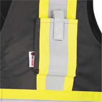 7729 FR-Tech&reg; Flame-Resistant Arc Safety Vest, Small, Black, 10 cal/cm² Pathway Supply LP