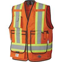 7732 FR-Tech&reg; Flame-Resistant Arc Surveyor's Vest, Small, High Visibility Orange, 9.7 cal/cm² Pathway Supply LP