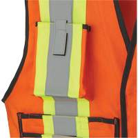 7732 FR-Tech&reg; Flame-Resistant Arc Surveyor's Vest, Small, High Visibility Orange, 9.7 cal/cm² Pathway Supply LP