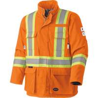 5533 Flame-Resistant Safety Parka, Small, High Visibility Orange, 58 cal/cm² Pathway Supply LP