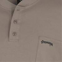 331 Chandail Henley en tricot interlock ignifuge, Petit, Beige Pathway Supply LP