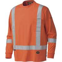 339SFA Chemise de s&eacute;curit&eacute; &agrave; manches longues ignifuge, Petit, Orange haute visibilit&eacute; Pathway Supply LP