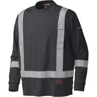 340SFA Chemise de s&eacute;curit&eacute; &agrave; manches longues ignifuge, Petit, Noir Pathway Supply LP