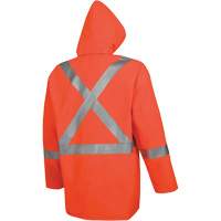 576J High-Visibility FR Rain Jacket, Small, High Visibility Orange Pathway Supply LP