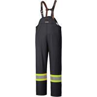 5895BK Flame-Resistant Waterproof Stretch Bib Pants, X-Small, Black Pathway Supply LP
