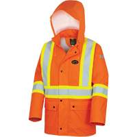5892PKT High-Visibility FR Waterproof Safety Jacket, X-Small, High Visibility Orange Pathway Supply LP