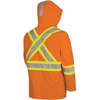 5880 Manteau de pluie ignifuge et protection contre les &eacute;clats d'arc &eacute;lectrique, T-petit, Orange haute visibilit&eacute;, 10 cal/cm² Pathway Supply LP