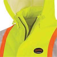 5881 Manteau de pluie ignifuge et protection contre les &eacute;clats d'arc &eacute;lectrique, T-petit, Jaune haute visibilit&eacute;, 10 cal/cm² Pathway Supply LP