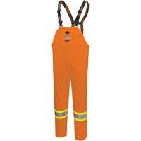 5882 FR/Arc-Rated Waterproof Safety Bib Pants, X-Small, High Visibility Orange Pathway Supply LP