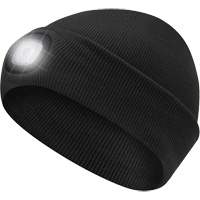 5678 Knit Toque with LED Headlight, Fleece Lining, One Size, Black Pathway Supply LP