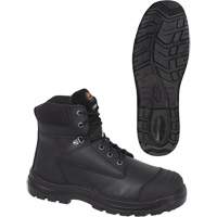 1025 Black 6" Work Boots, Leather, Steel Toe, Size 10 Pathway Supply LP